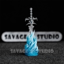 WOW Frostmourne Metal / Resin Keycaps for Mechanical Keyboard Personalized Keycaps